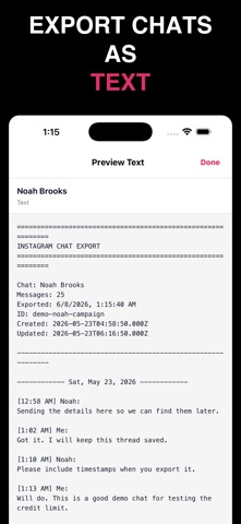 DMDownload: Save IG Messages iPhone screenshot