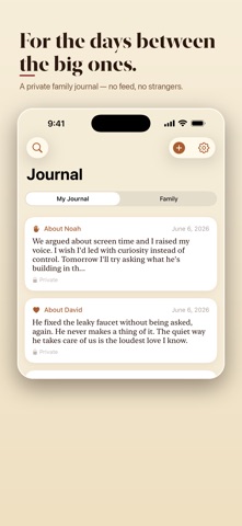 Tenderly: Future Letters iPhone screenshot