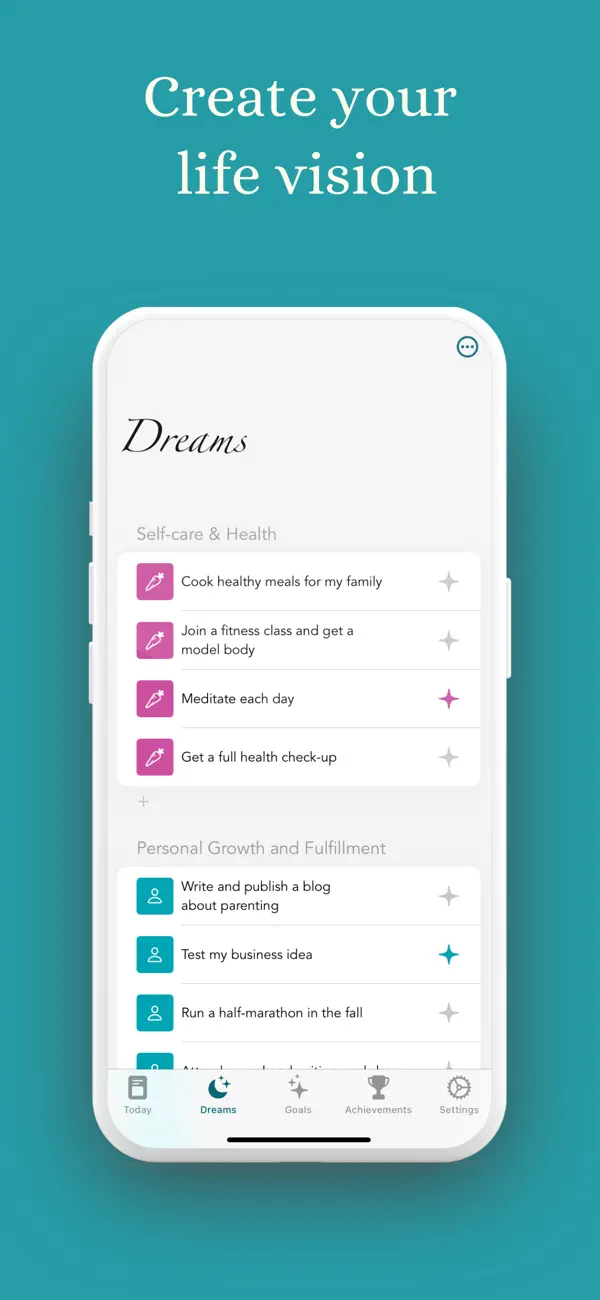 Screenshot #2 pour Dream Big: Goal Tracker