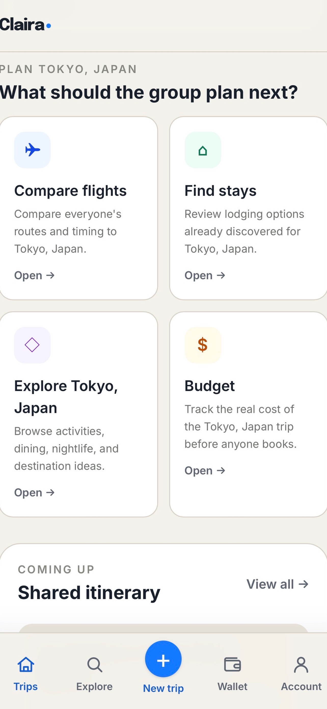 Screenshot 3 of Claira: Plan Trips Together