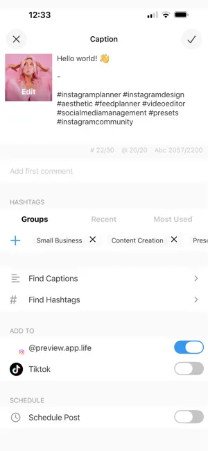 PREVIEW: Planner for Instagram screenshot 2