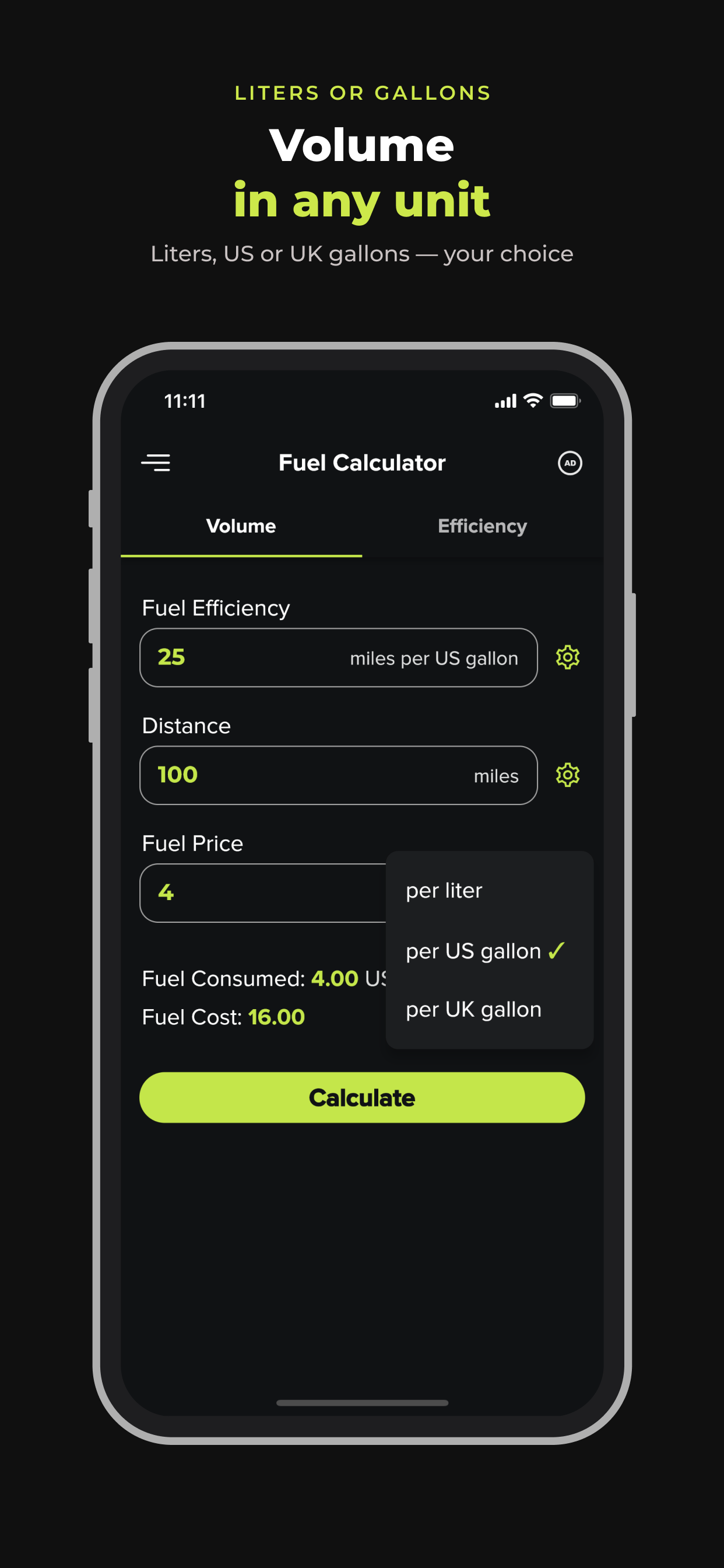 Fuel Calculator: Gas Mileage screenshot 4