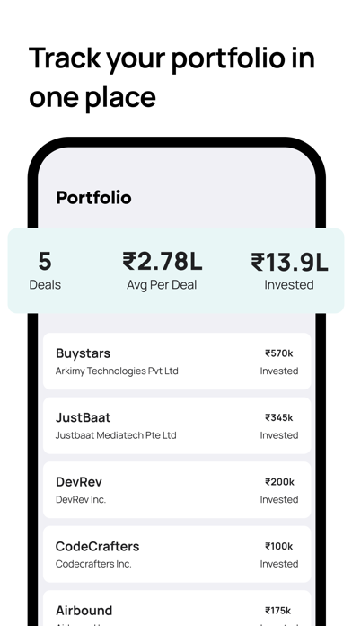 Misfits: Invest in startups Screenshot