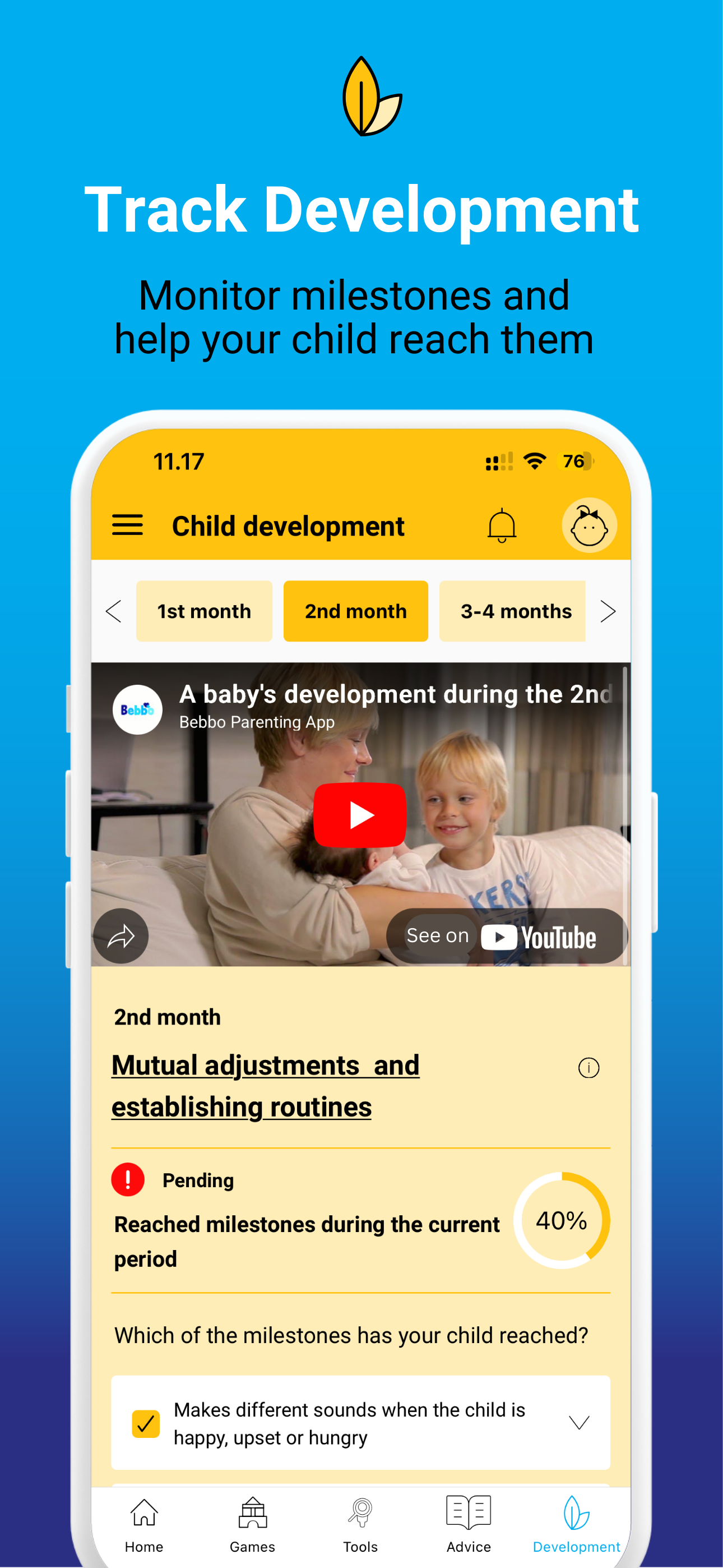 Bebbo parenting app