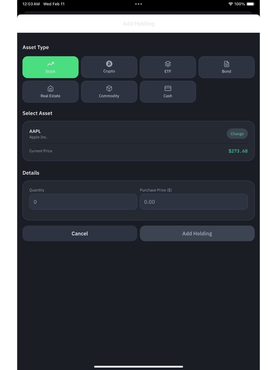 iPad screenshot