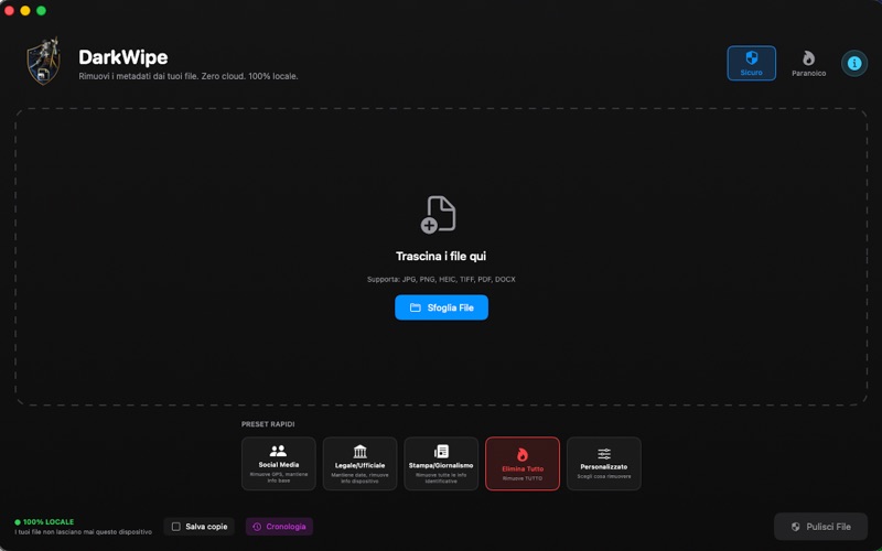 DarkWipe screenshot