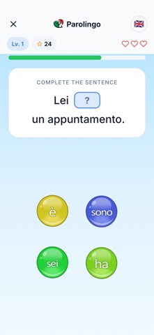 Parolingo Learn Italian Screenshot 2 of 6