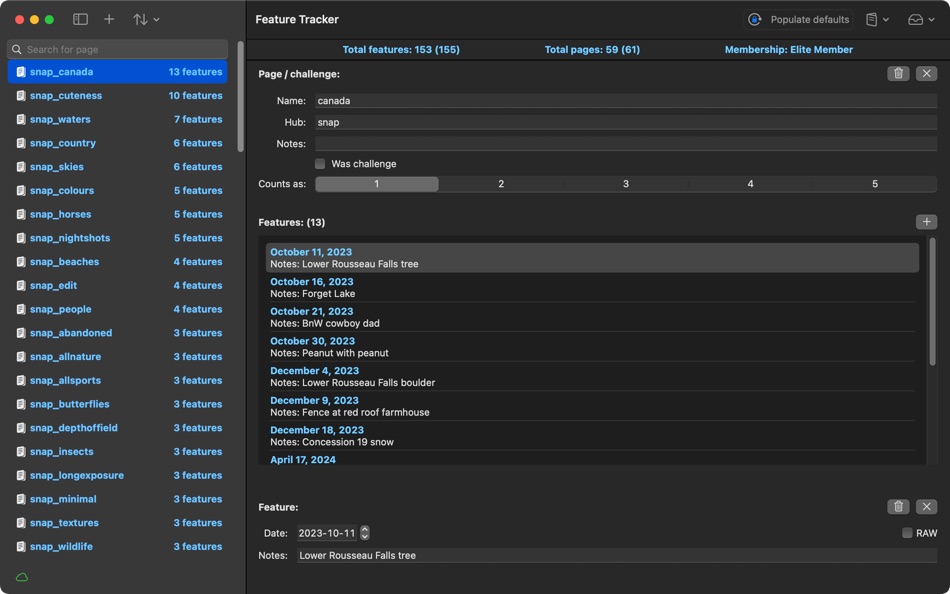 #3. Feature Tracker (macOS) Door: AndyDragon Software