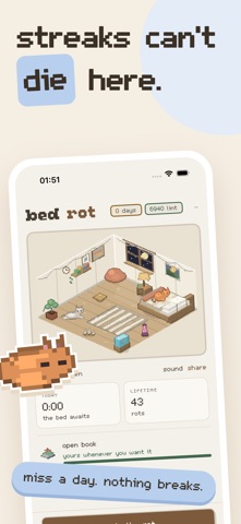 bed rot: cozy rest tracker Screenshot 4 of 10