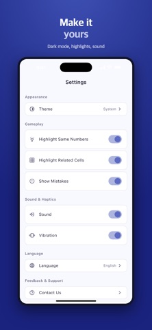 Sudoku Classic – Number Puzzle iPhone screenshot