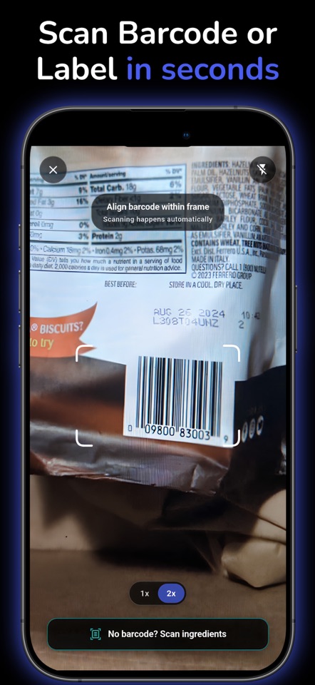 Belief Kit: Food Label Scanner screenshot 1