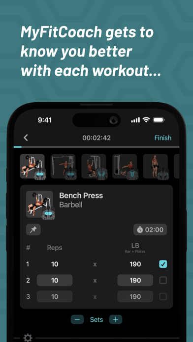 MyFitCoach - Workout Planner Screenshot