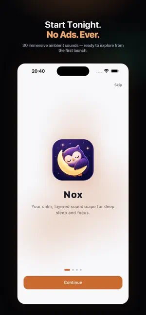 Nox: White Noise & Sleep Timer screenshot 1