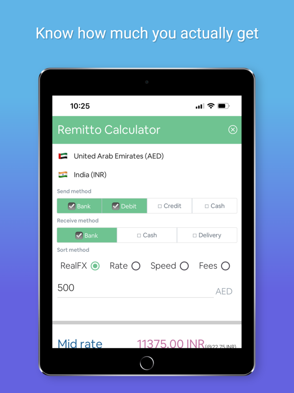 remitto iPad screenshot 2 - Finance app