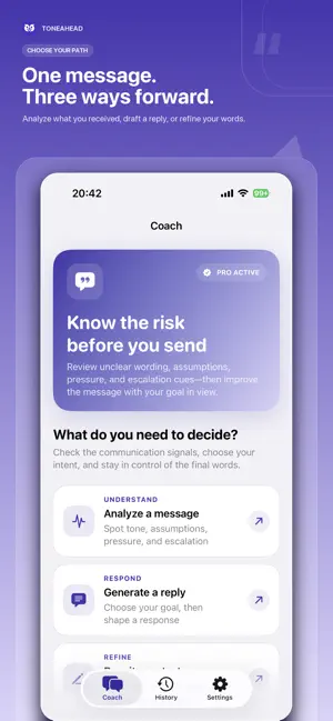 ToneAhead: Message Coach screenshot 1