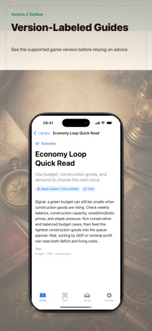 Victoria 3 Toolbox iPhone screenshot