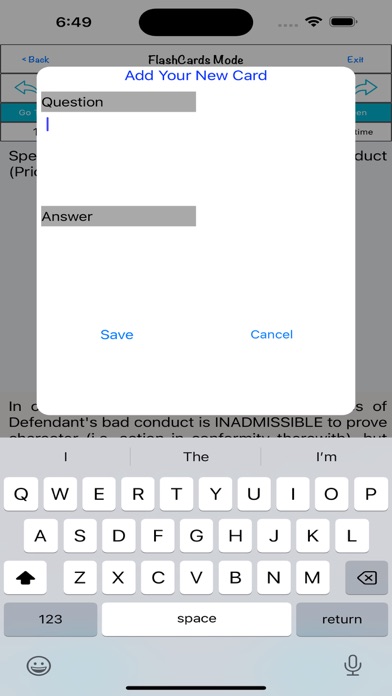 Law, Accounting & Finance Test Screenshot