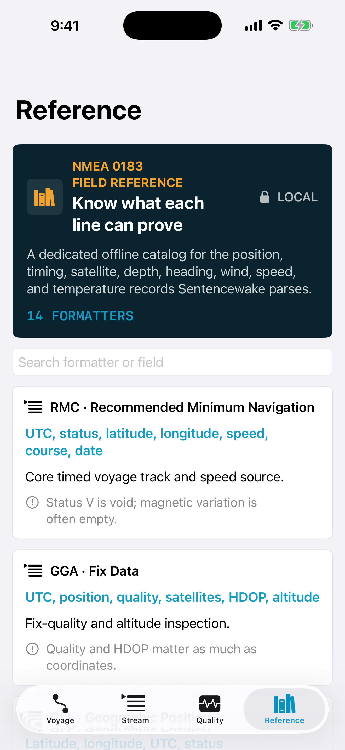 Sentencewake: NMEA Logs screenshot 4 of 4