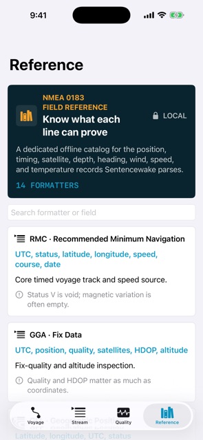 Sentencewake: NMEA Logs screenshot 7
