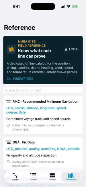 Sentencewake: NMEA Logs screenshot 4
