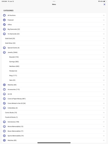 Police Auctions iPad screenshot
