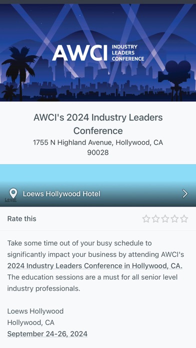 Screenshot #1 pour AWCI Events