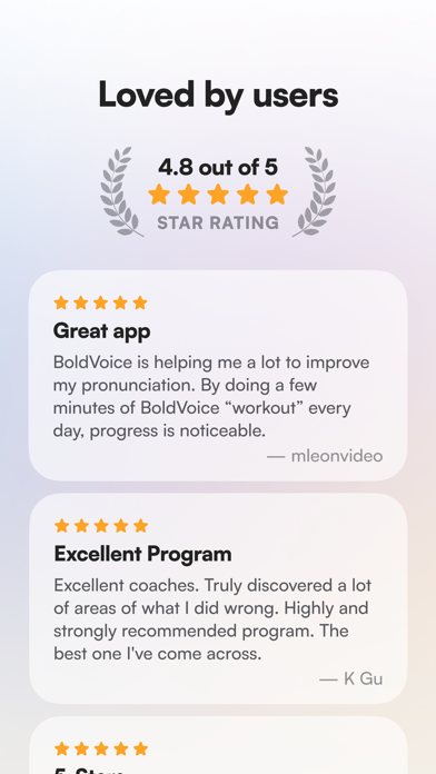 BoldVoice: Pronunciation App Screenshot