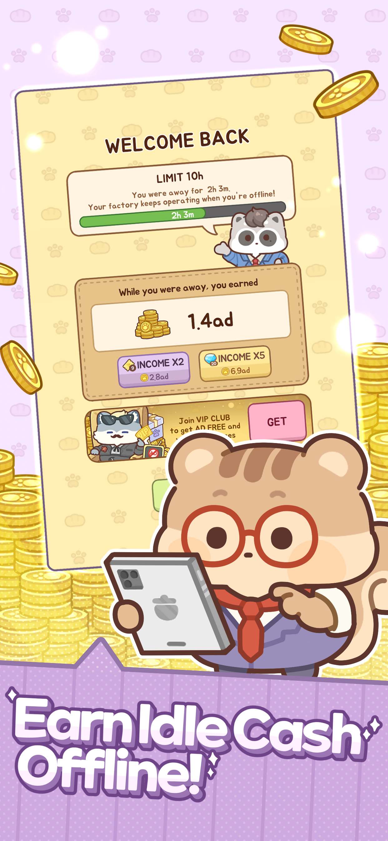 Raccoon Bread Inc: Idle Tycoon