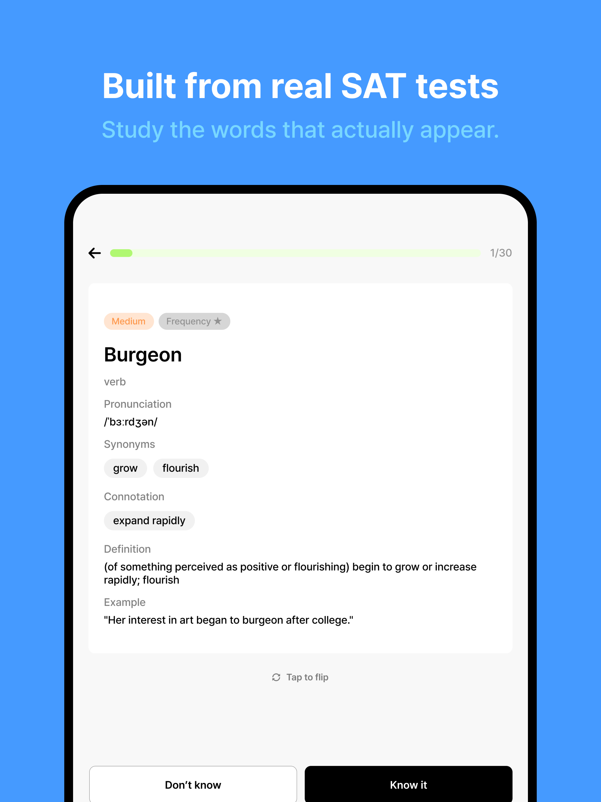 SAT Vocabulary - Bluenotes screenshot 6