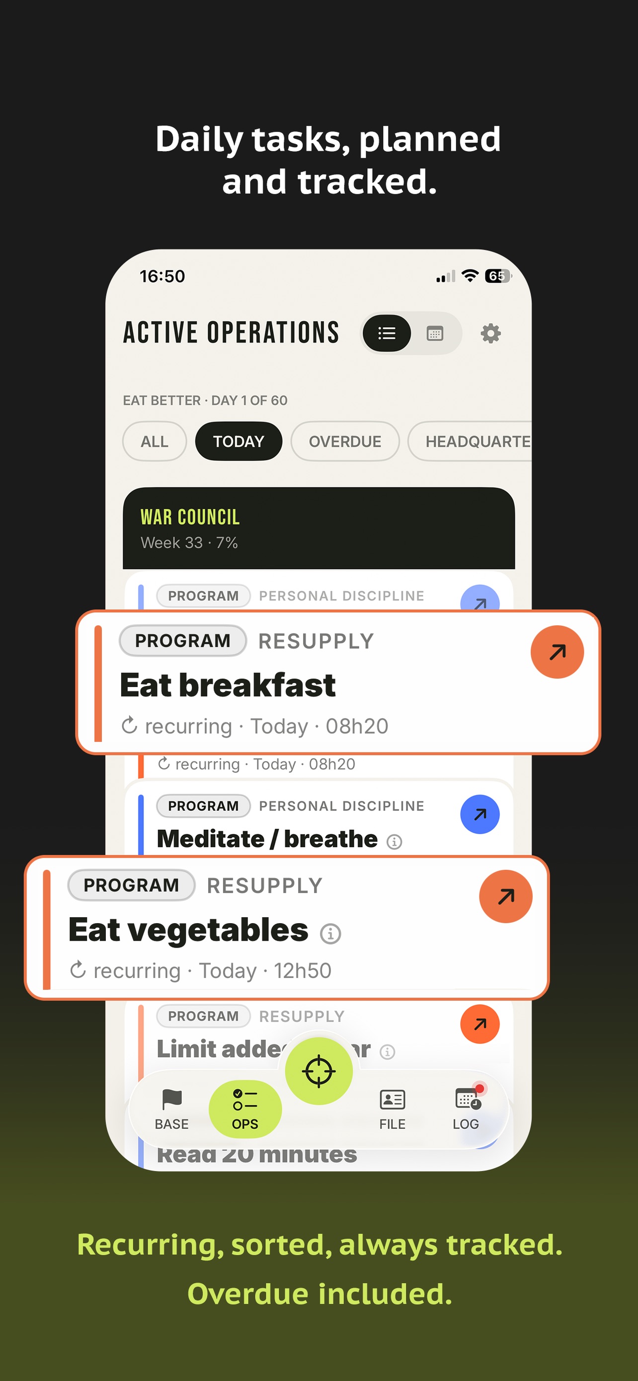 Screenshot 3 of SIR, YES SIR! — Habit Tracker