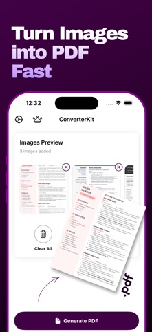 JPG to PDF: Image Converter iPhone screenshot