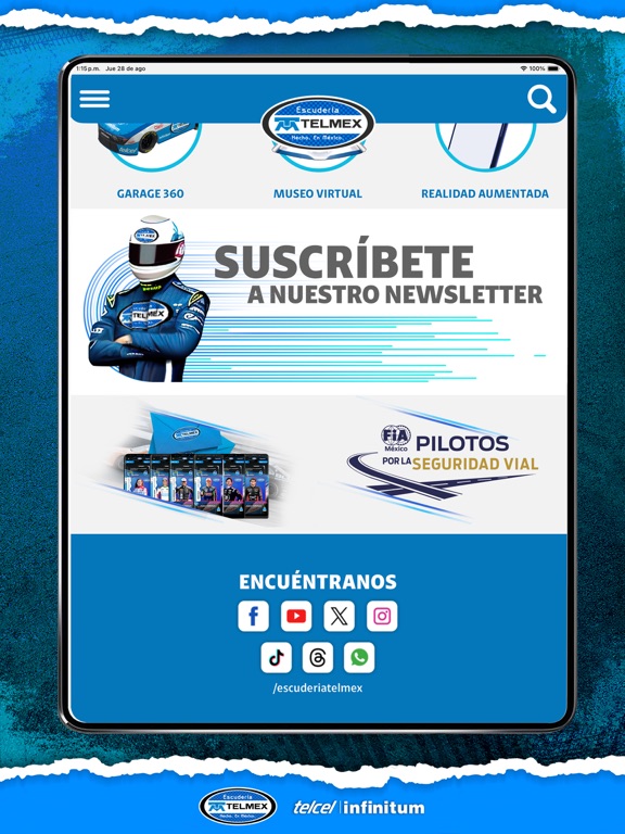 Escudería TELMEX iPad screenshot 4 - Sports app