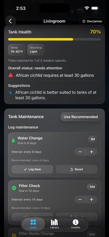 My Aquariums screenshot