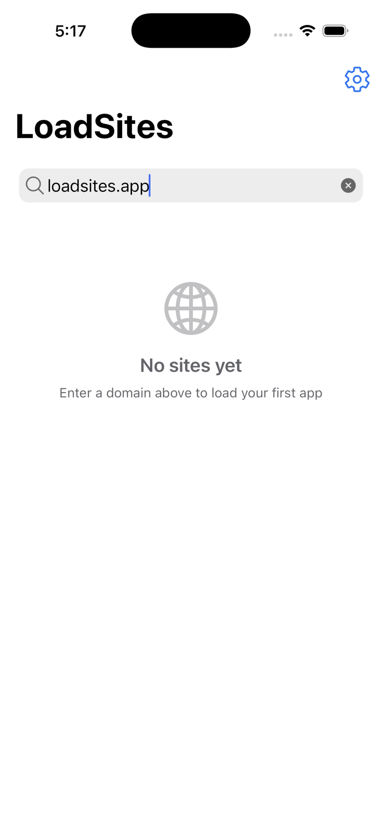 LoadSites screenshot 2
