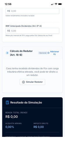 Simulador IRPF Mínimo Screenshot 3 of 4