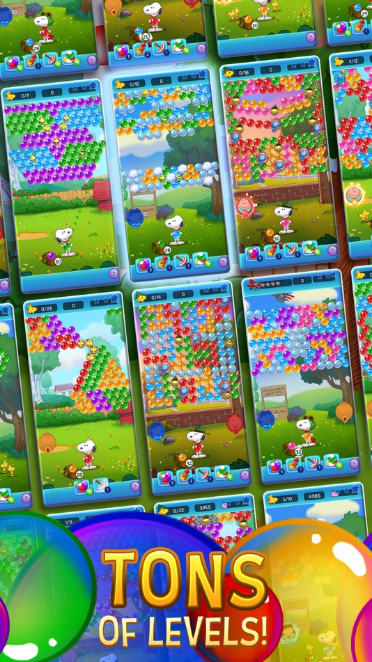 #3. Bubble Shooter - Snoopy POP! (iOS) 来自: Jam City, Inc.