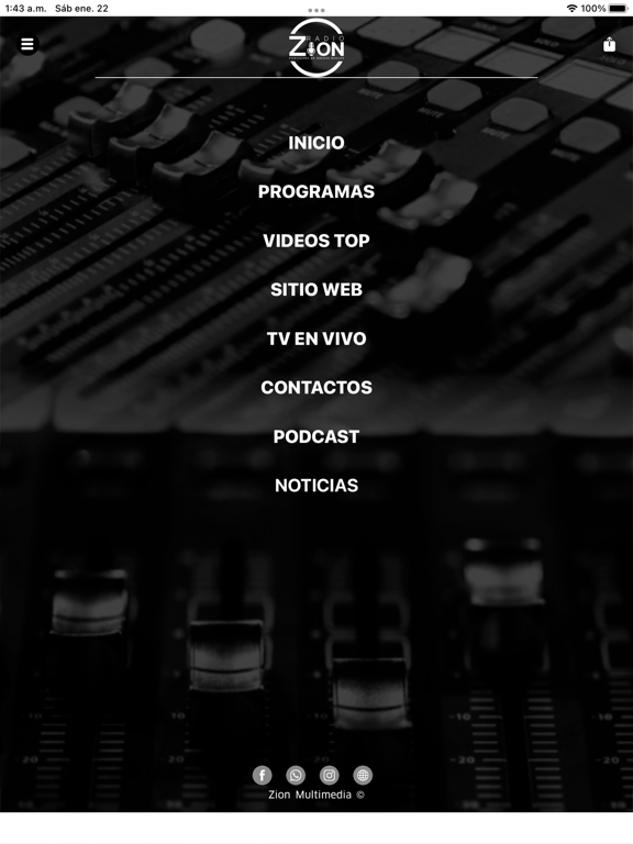 Radio Zion iPad screenshot 3 - Entertainment app