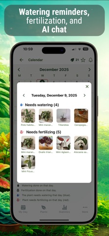 Plant Reminder & Identifier iPhone screenshot