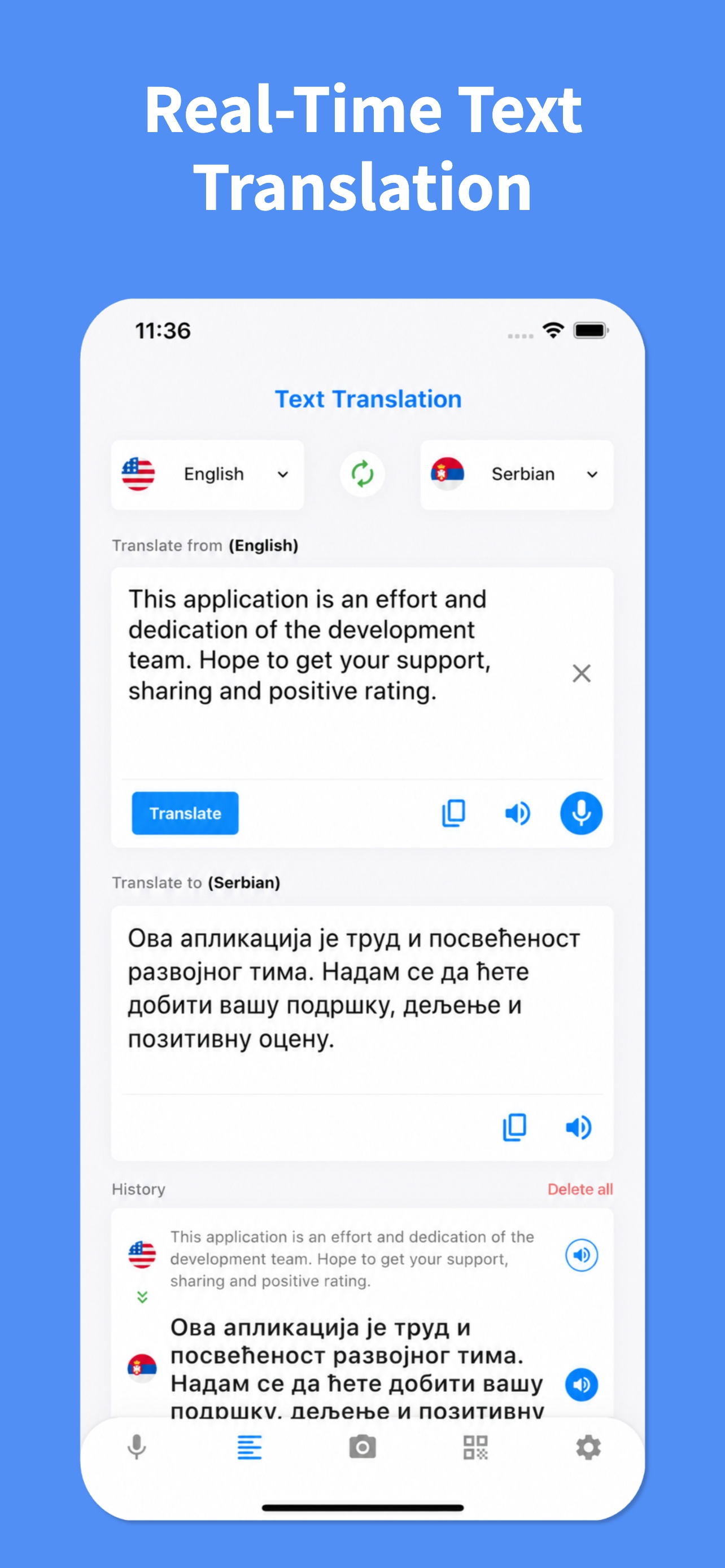 Serbian Translator: Voice screenshot 5