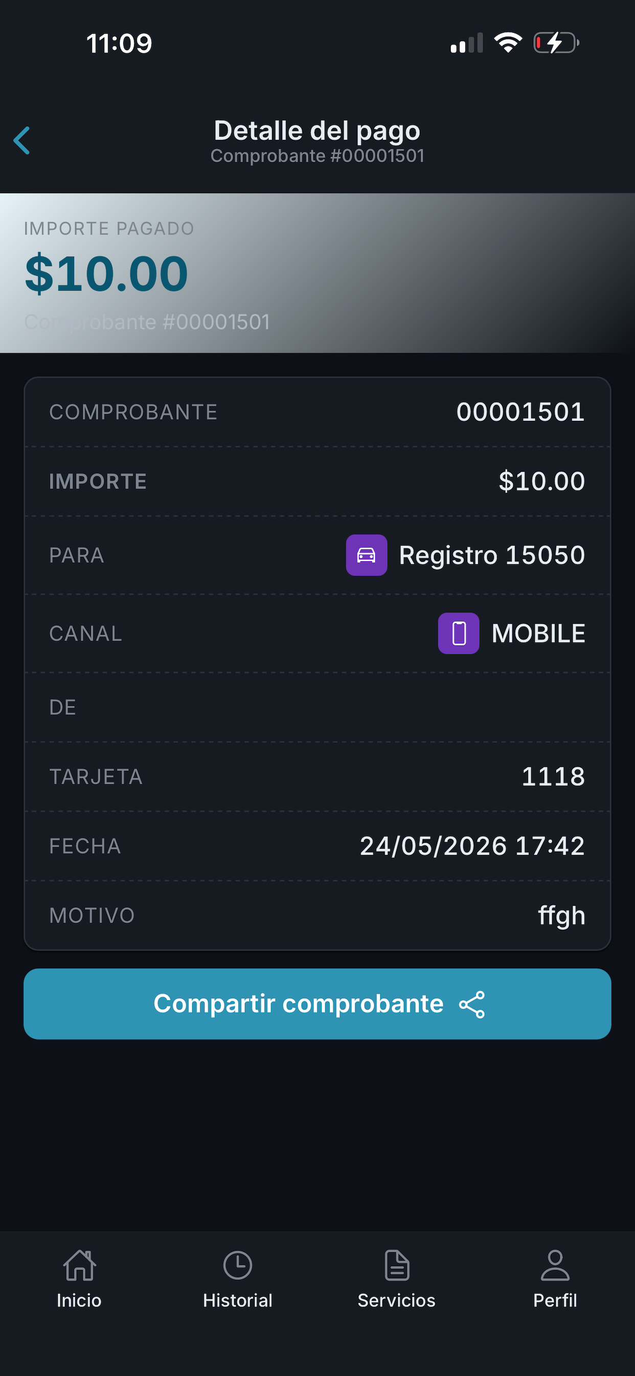 Tarjeta Habitualista