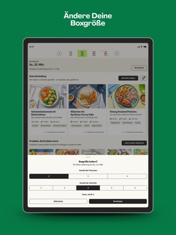 HelloFresh: Kochbox & Rezepte iPad screenshot 9
