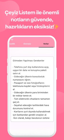 Çeyiz Defterim iPhone screenshot