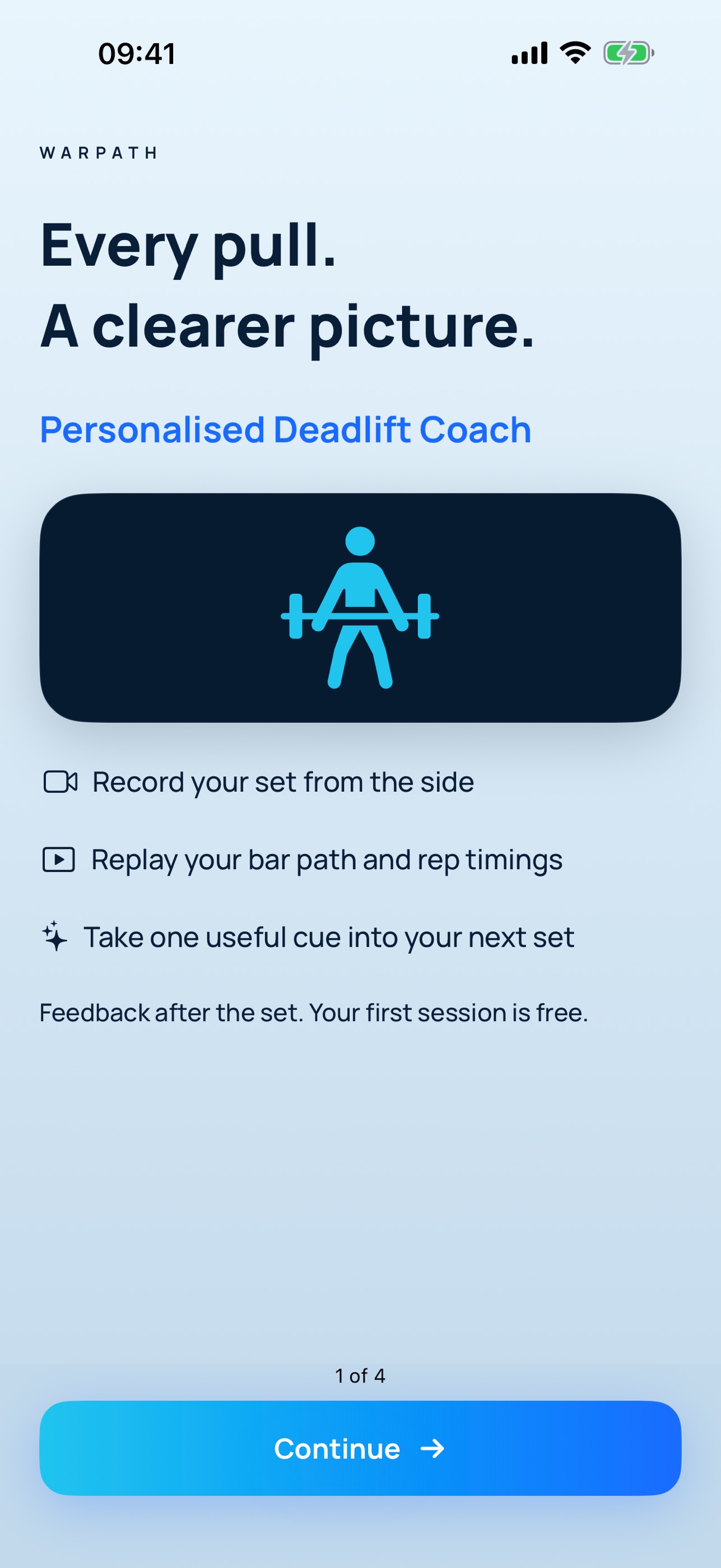Screenshot 1 of Warpath: Deadlift Coach