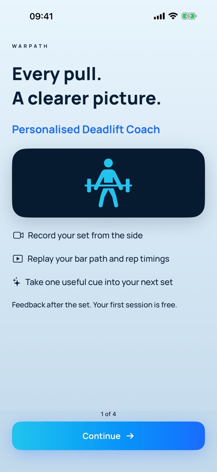 Warpath: Deadlift Coach screenshot 1