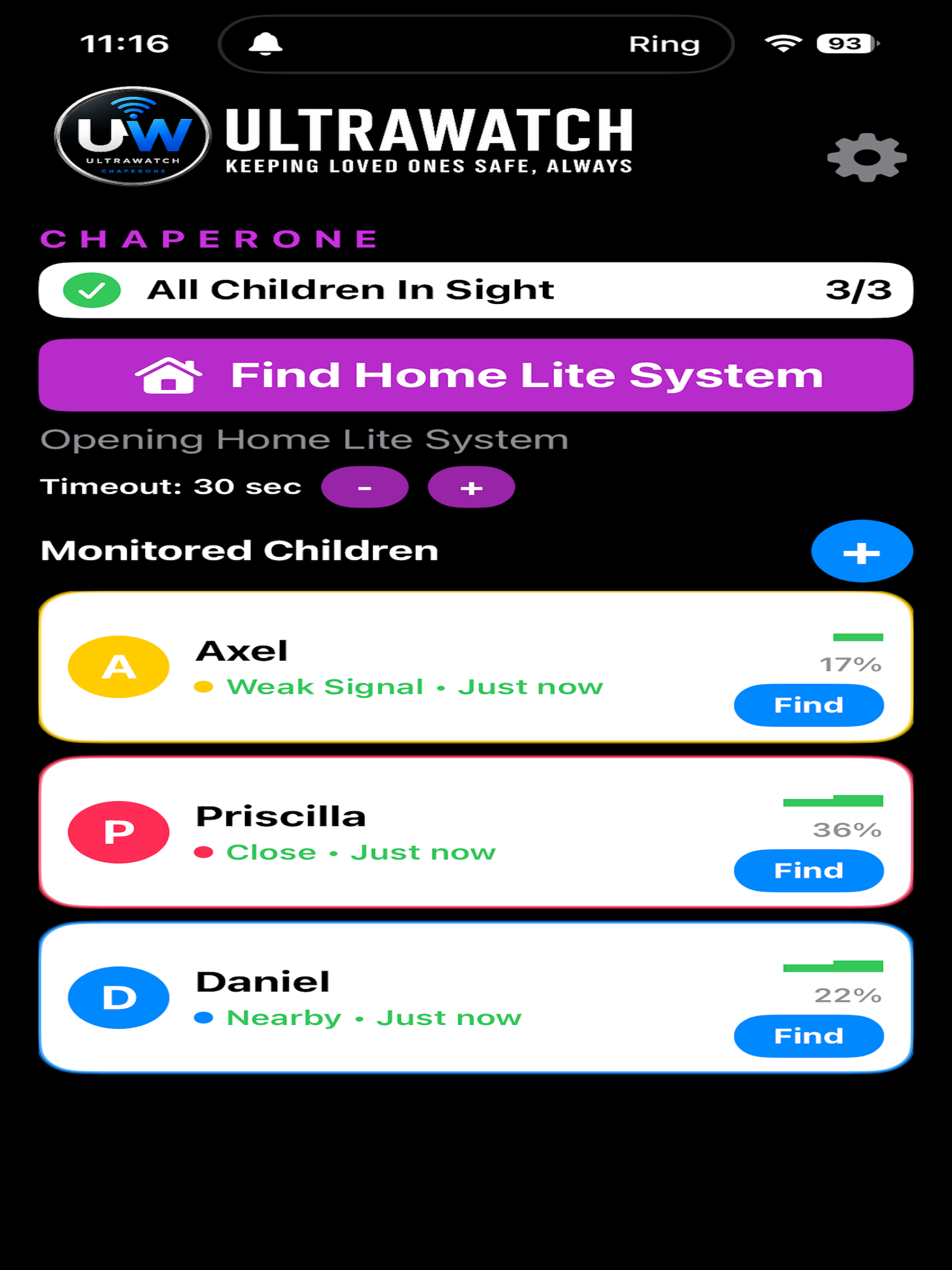 UltraWatch Chaperone screenshot 7