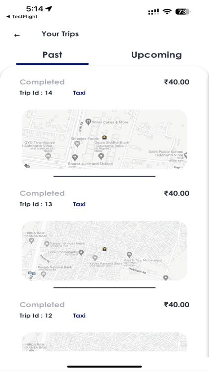 TaxiGo - Solicitar un viaje