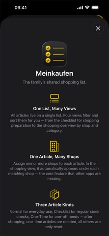 Meinkaufen screenshot