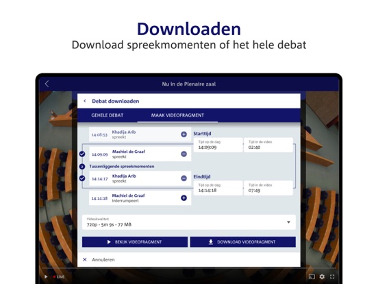 Debat Direct iPad app afbeelding 6