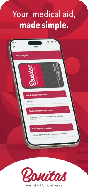 Bonitas Member App iPhone screenshot 1