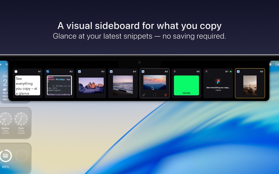 #1. Snippet: Visual copy & paste (macOS) 게시자: Marco Luthi